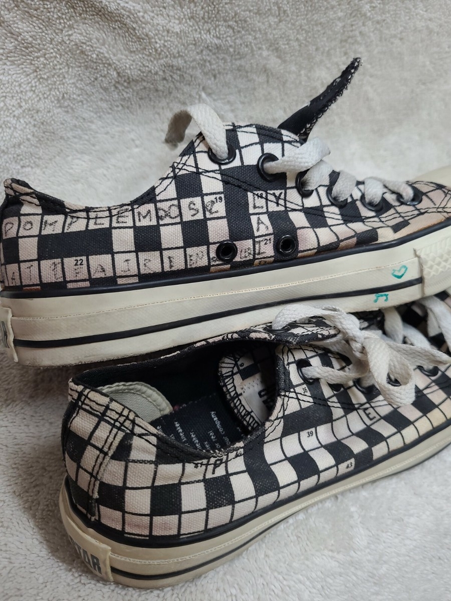 Converse Chuck Taylor All Star Crossword Puzzle Lace Up Shoes Womens Size 7 EBay Converse Chuck Taylor All Star Crossword Puzzle Lace Up Shoes Womens Size 7 EBay