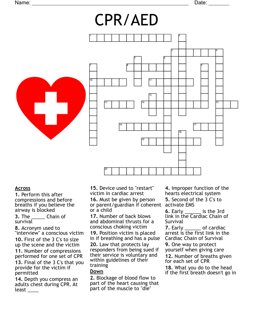 CPR Crossword WordMint