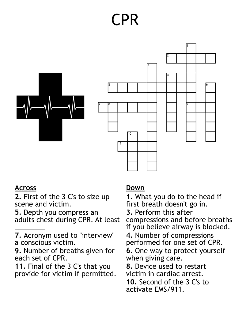 CPR Crossword WordMint