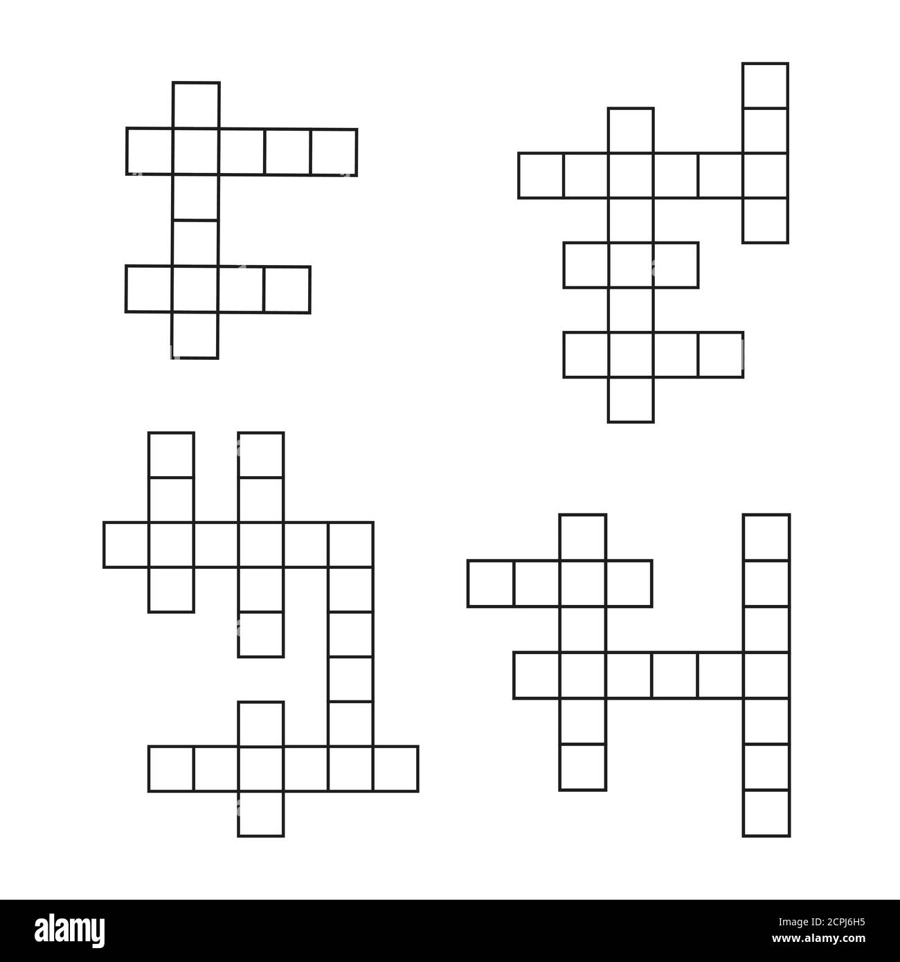 Cross Word Puzzle Template Hi res Stock Photography And Images Alamy