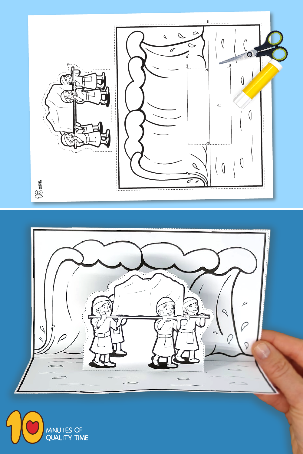 Crossing The Jordan River Craft 10 Minutes Of Quality Time