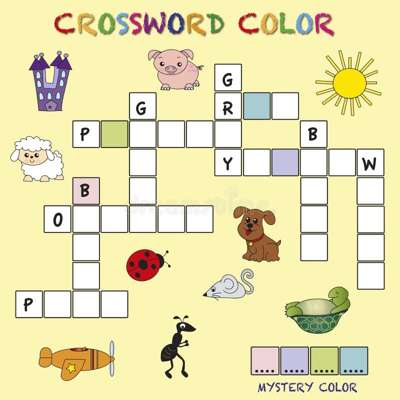 Crossword Color Stock Illustrations 1 785 Crossword Color Stock 