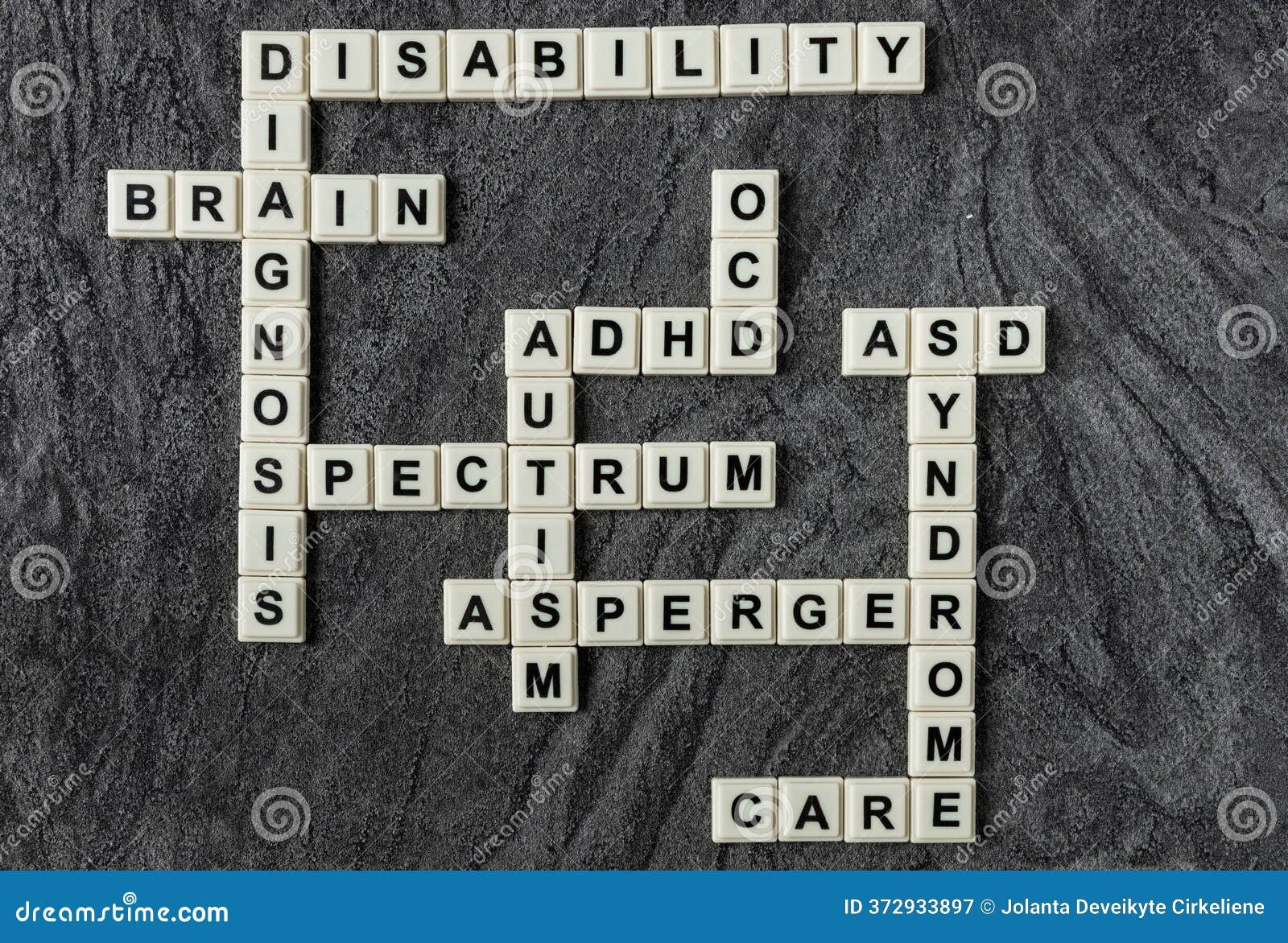 Crossword Made Of Letter Beads Stock Image Image Of Stability Neuro 372933897