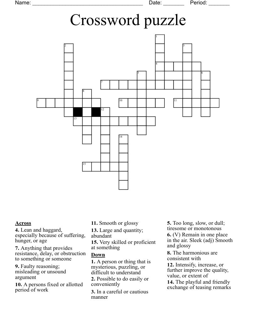 Crossword Puzzle WordMint