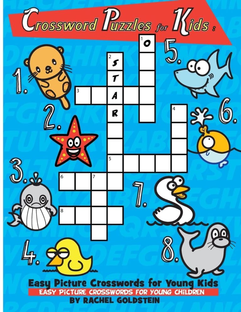 Crossword Puzzles For Kids Easy Picture Crosswords For Young Kids Easy Picture Crosswords For Young Children Goldstein Rachel A 9781978026797 Amazon Books