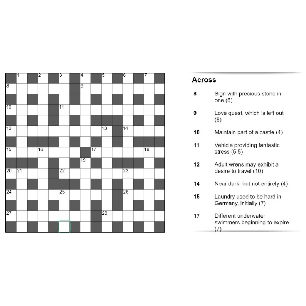 Cryptic Crossword Puzzler
