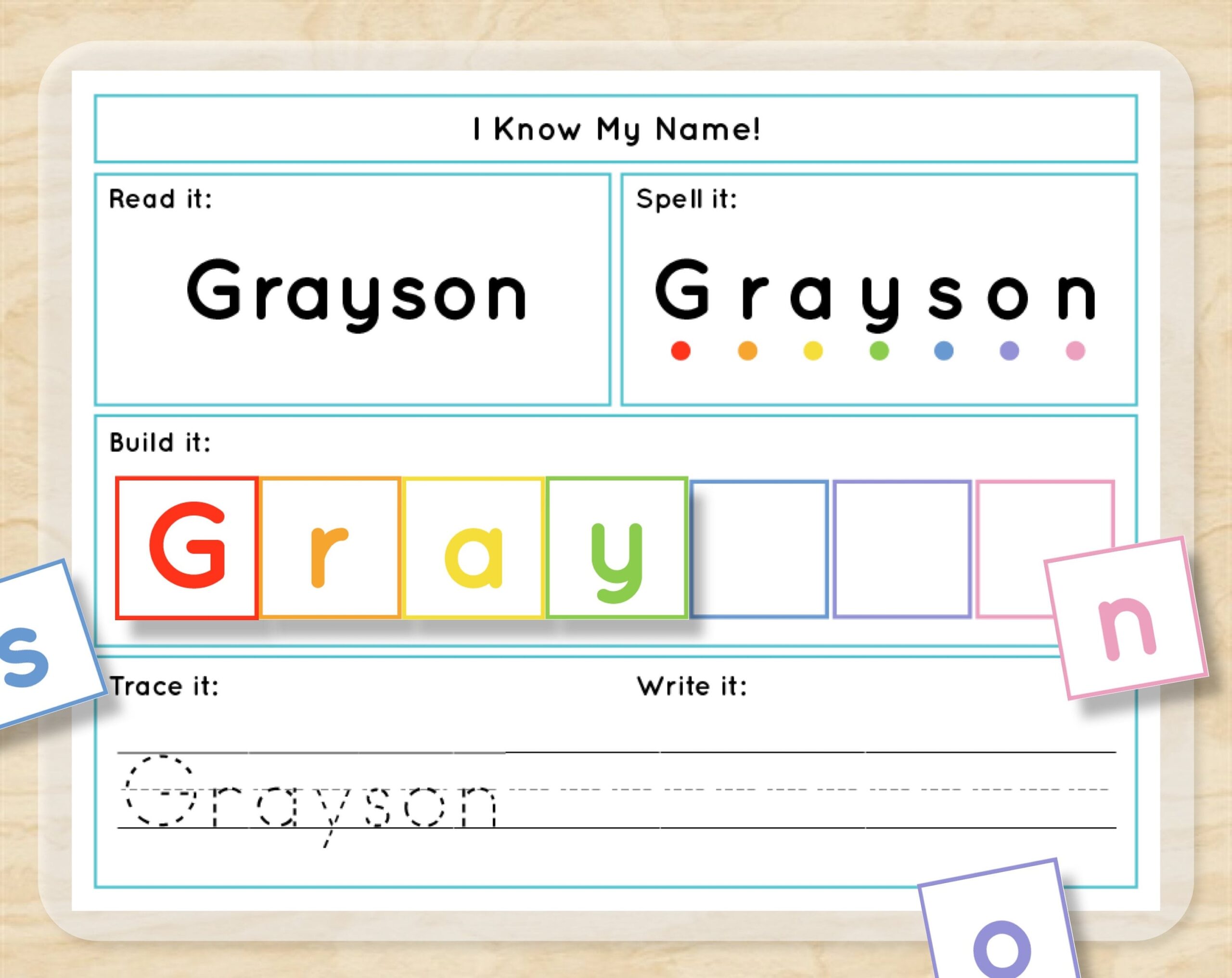 Custom Name Tracing Builder I Can Spell My Name Puzzle First Name Worksheets Library