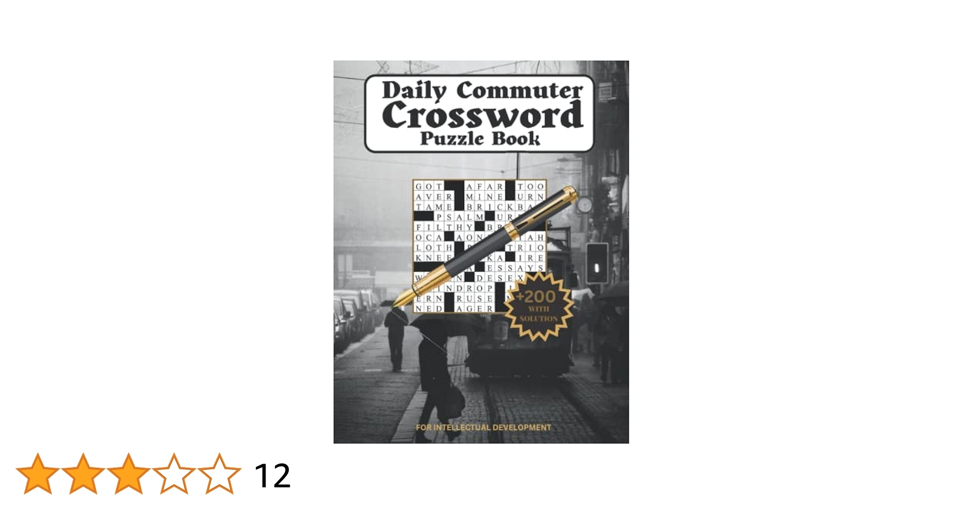Daily Commuter Crossword Puzzle Book 200 Crossword Large Print Puzzle Book For Adults Travel Crossword Puzzle Books For Adults Large Print 