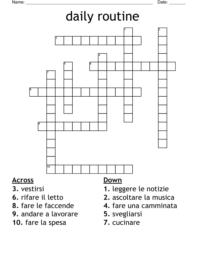 Daily Crossword Puzzle Printable Daily Crossword Puzzle Printable