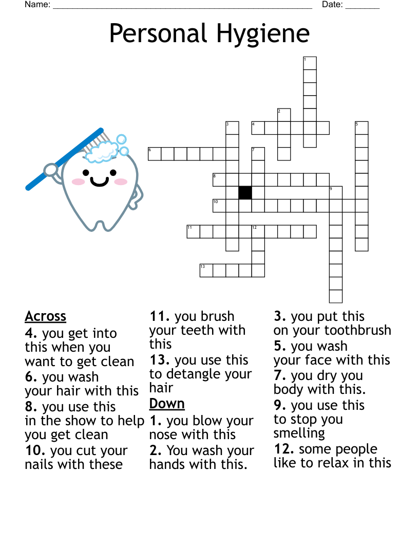 Dental Crossword Puzzle WordMint