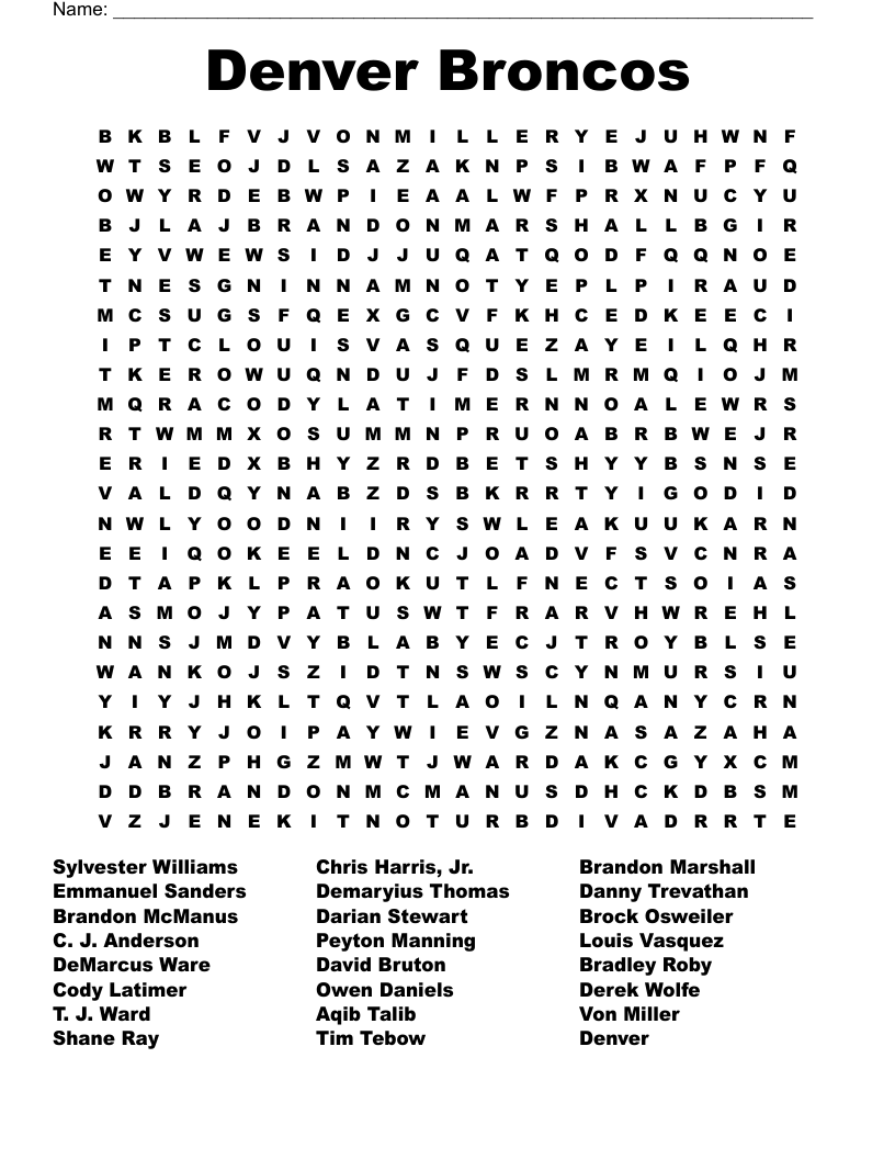 Free Printable Crossword Puzzles Denver Post