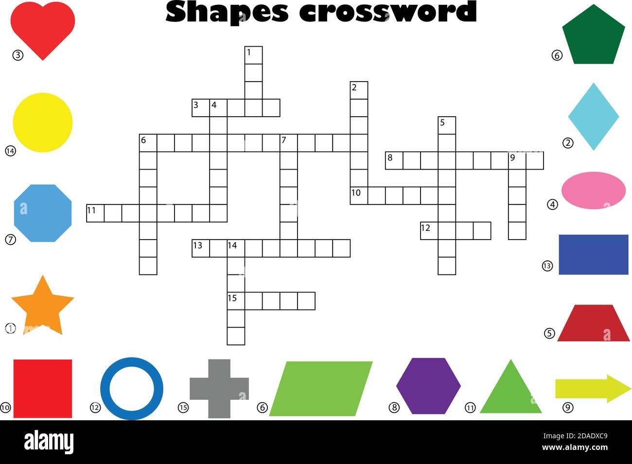 Different Colorful Geometric Shapes Crossword For Children Fun Education Game For Kids Preschool Activity Vector Illustration Stock Vector Image U0026 Art Alamy Different Colorful Geometric Shapes Crossword For Children Fun Education Game For Kids Preschool Activity Vector Illustration Stock Vector Image U0026 Art Alamy