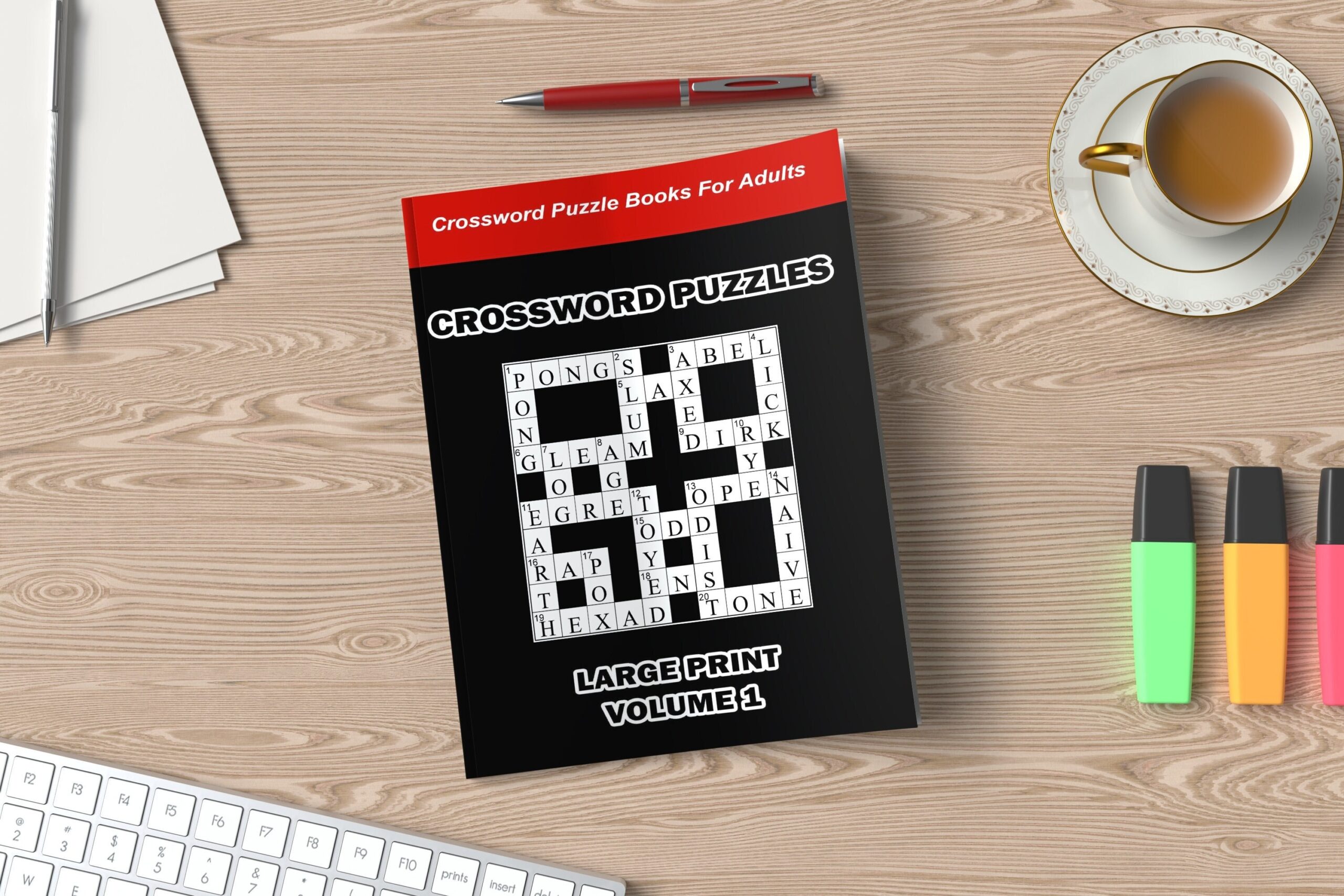 Digital Download 100 Printable Crossword Puzzles For Adults Fun 