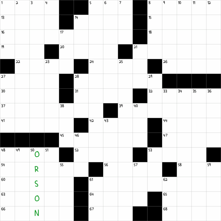 Director Welles NYT Crossword Clue