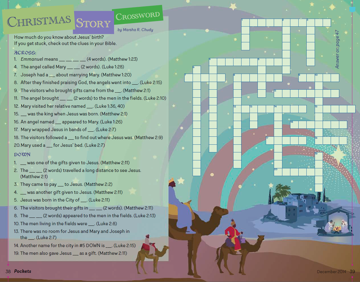 Christmas Crossword Puzzles Online Printable