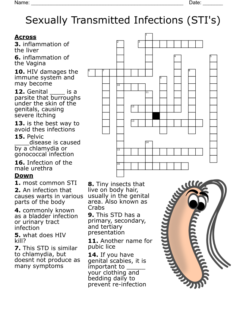 Diseases Crossword WordMint Diseases Crossword WordMint