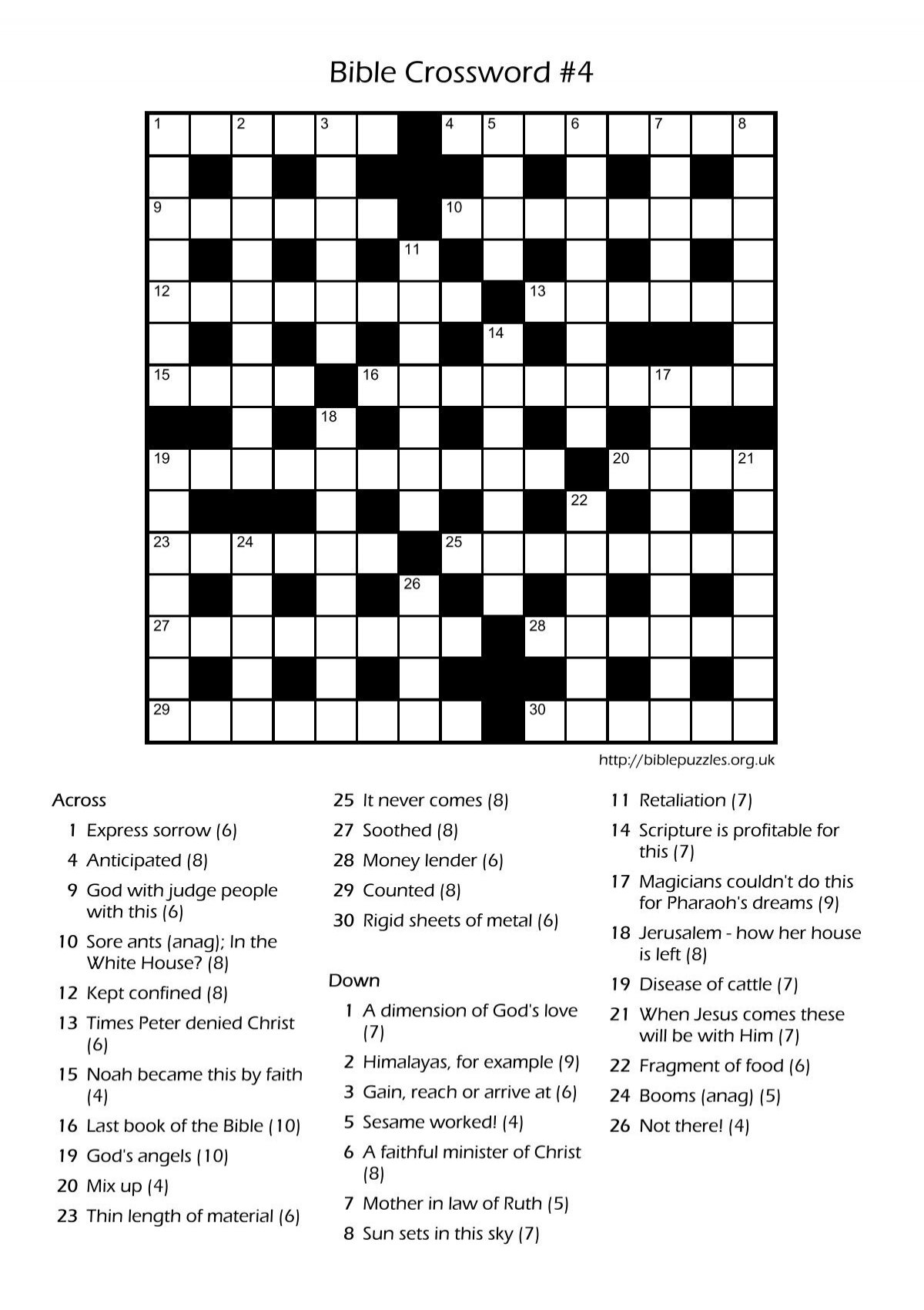 Download Printable Bible Crossword Bible Puzzles Download Printable Bible Crossword Bible Puzzles