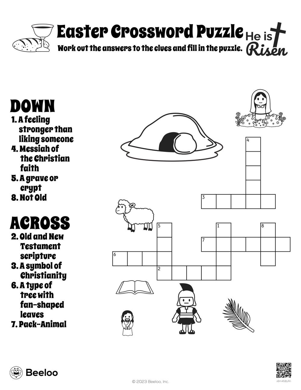 Easter Crossword Puzzle Beeloo Printable Crafts And Activities For Kids Easter Crossword Puzzle Beeloo Printable Crafts And Activities For Kids