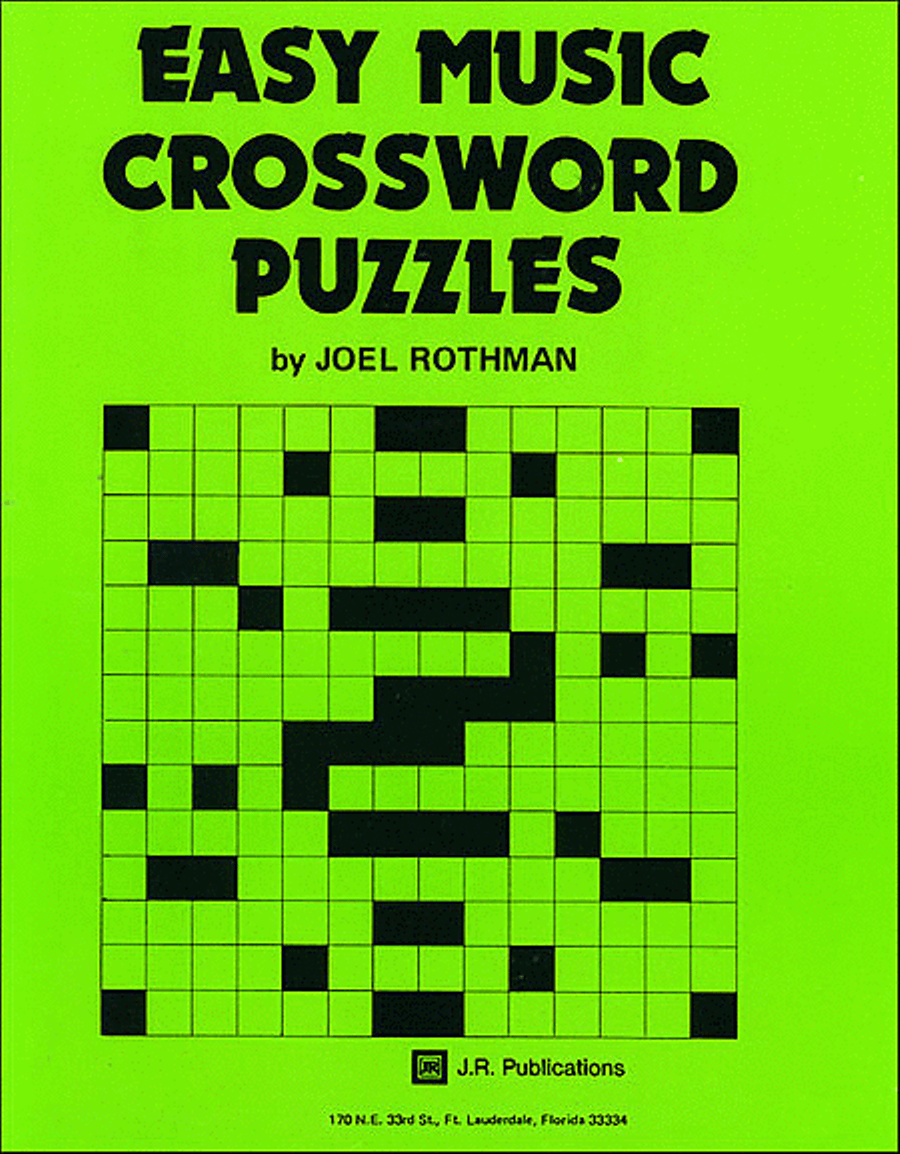 Pop Music Crossword Puzzles Printable