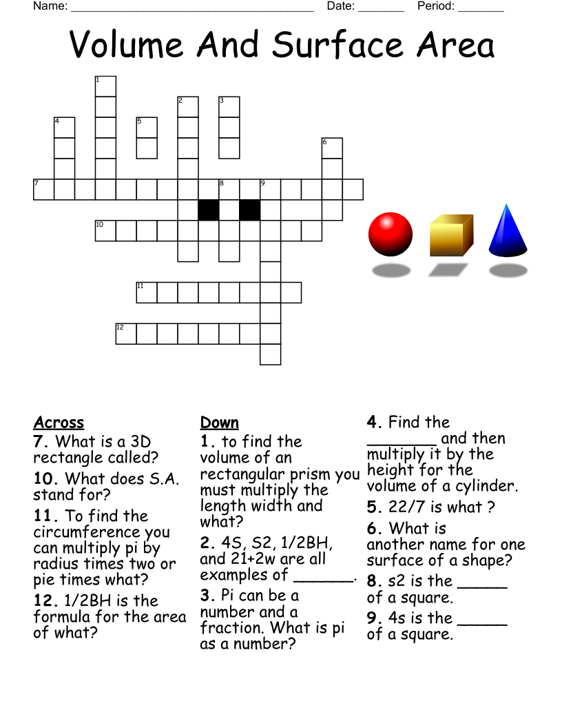 Electron Configuration Crossword Puzzle Worksheet