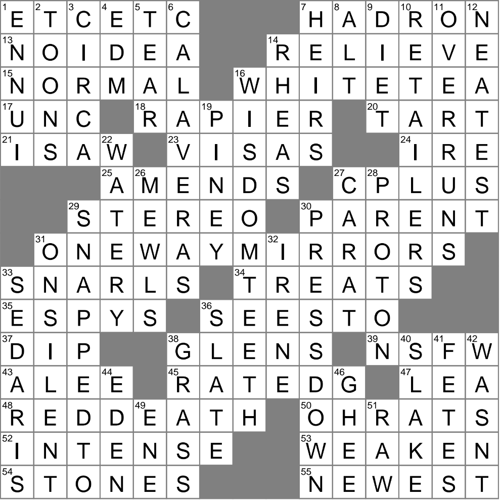 Extra ordinary Mark Crossword Clue Archives LAXCrossword