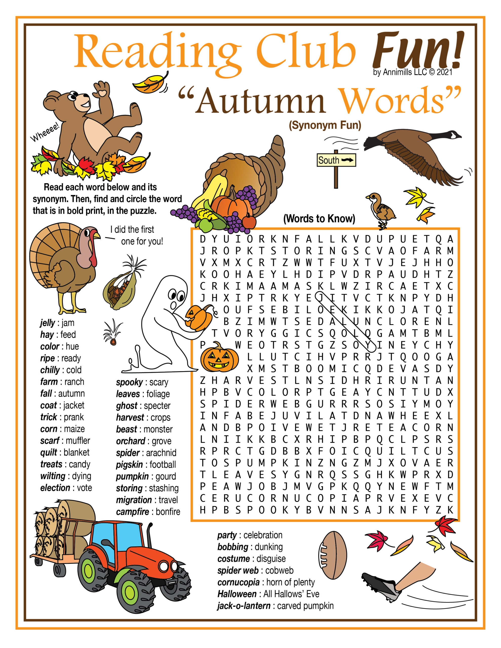 Antonym Crossword Puzzle Worksheets