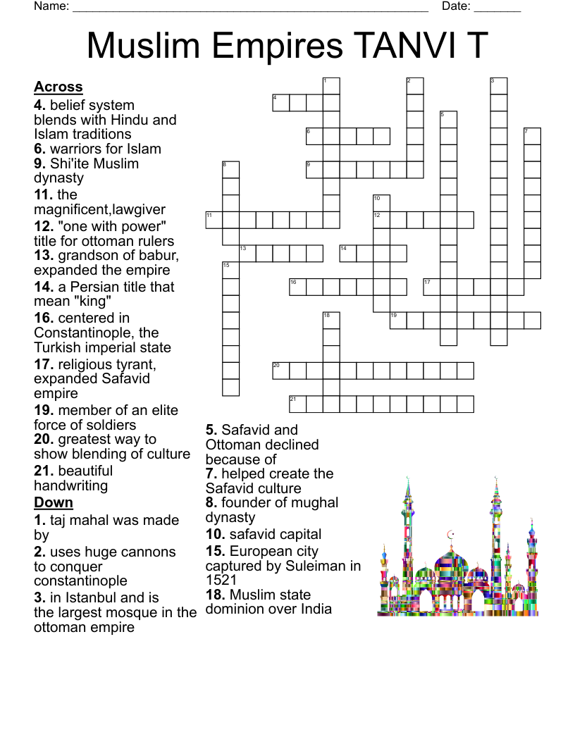 Famous Mosques Word Search WordMint Famous Mosques Word Search WordMint