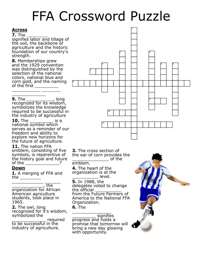 FFA History Crossword WordMint