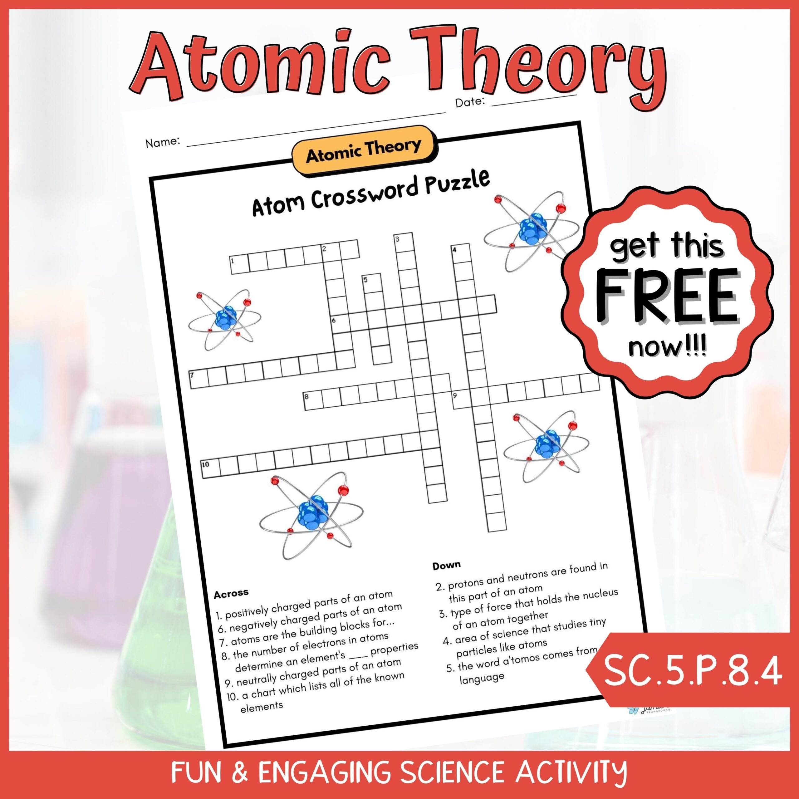 Atomic Structure Crossword Puzzle Atomic Structure Crossword Puzzle