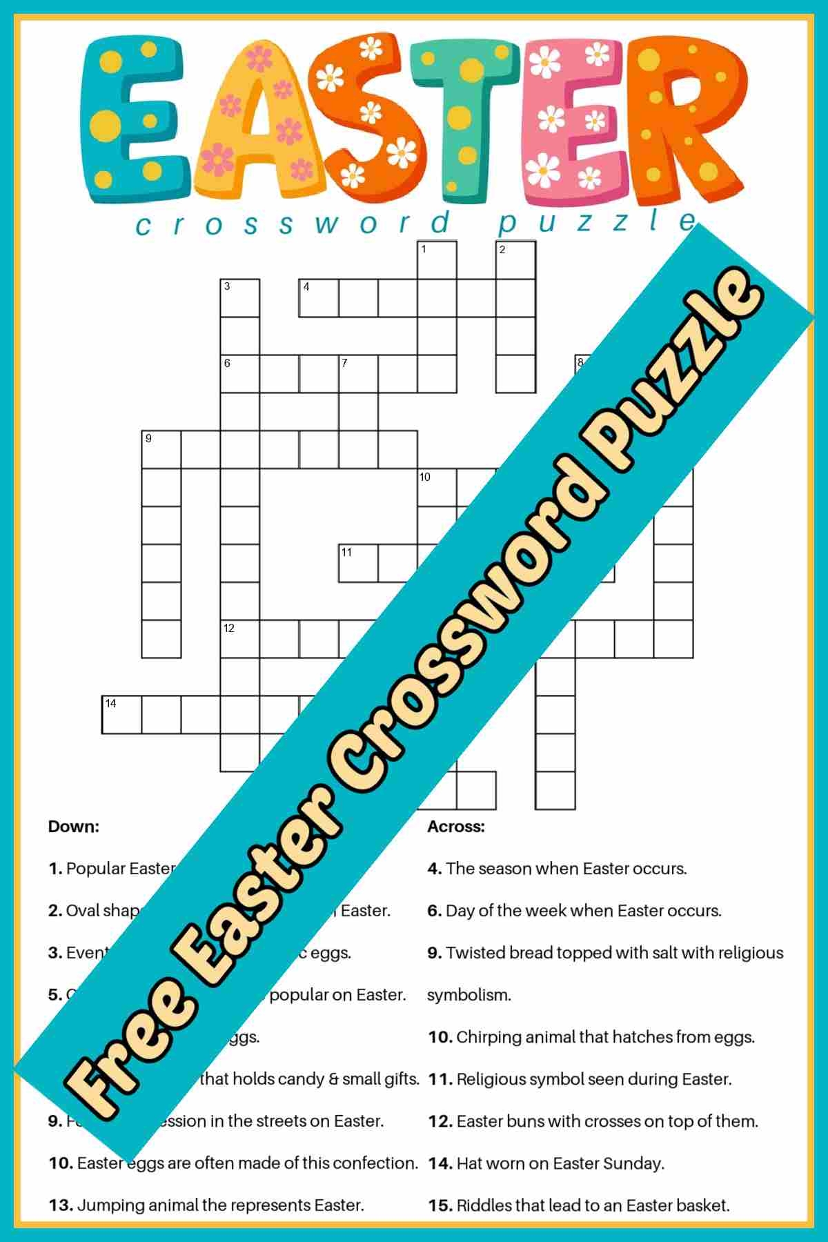 Free Easter Crossword Puzzle Printable 2 Versions U0026 Answer Key Free Easter Crossword Puzzle Printable 2 Versions U0026 Answer Key