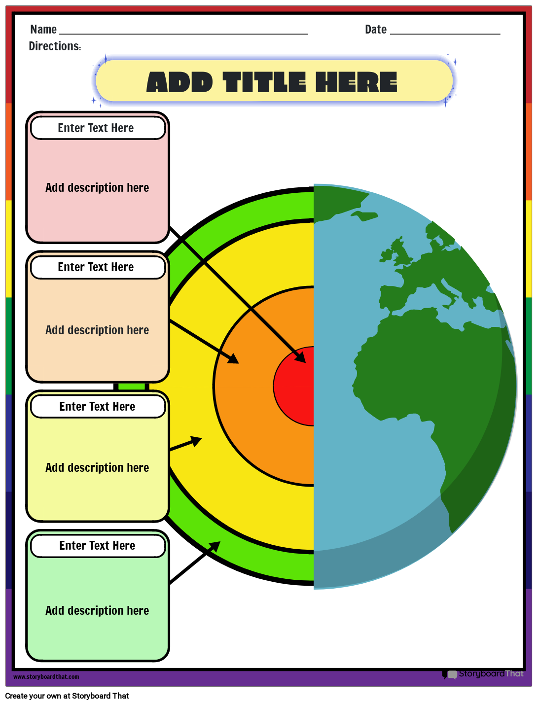 Free Layers Of The Earth Worksheets StoryboardThat