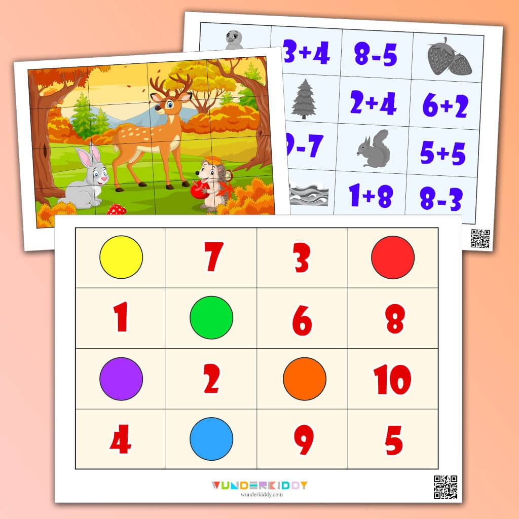 Math Worksheet With Picture Puzzles Math Worksheet With Picture Puzzles