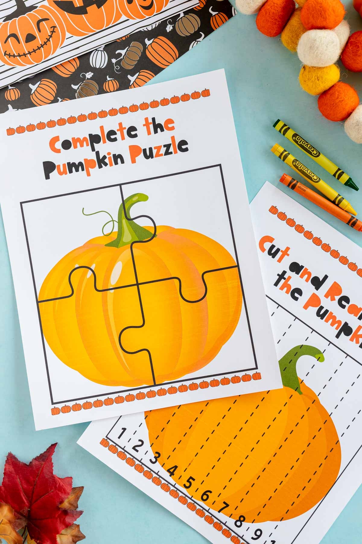 Free Printable Pumpkin Worksheets Preschool And Older Play Party Plan