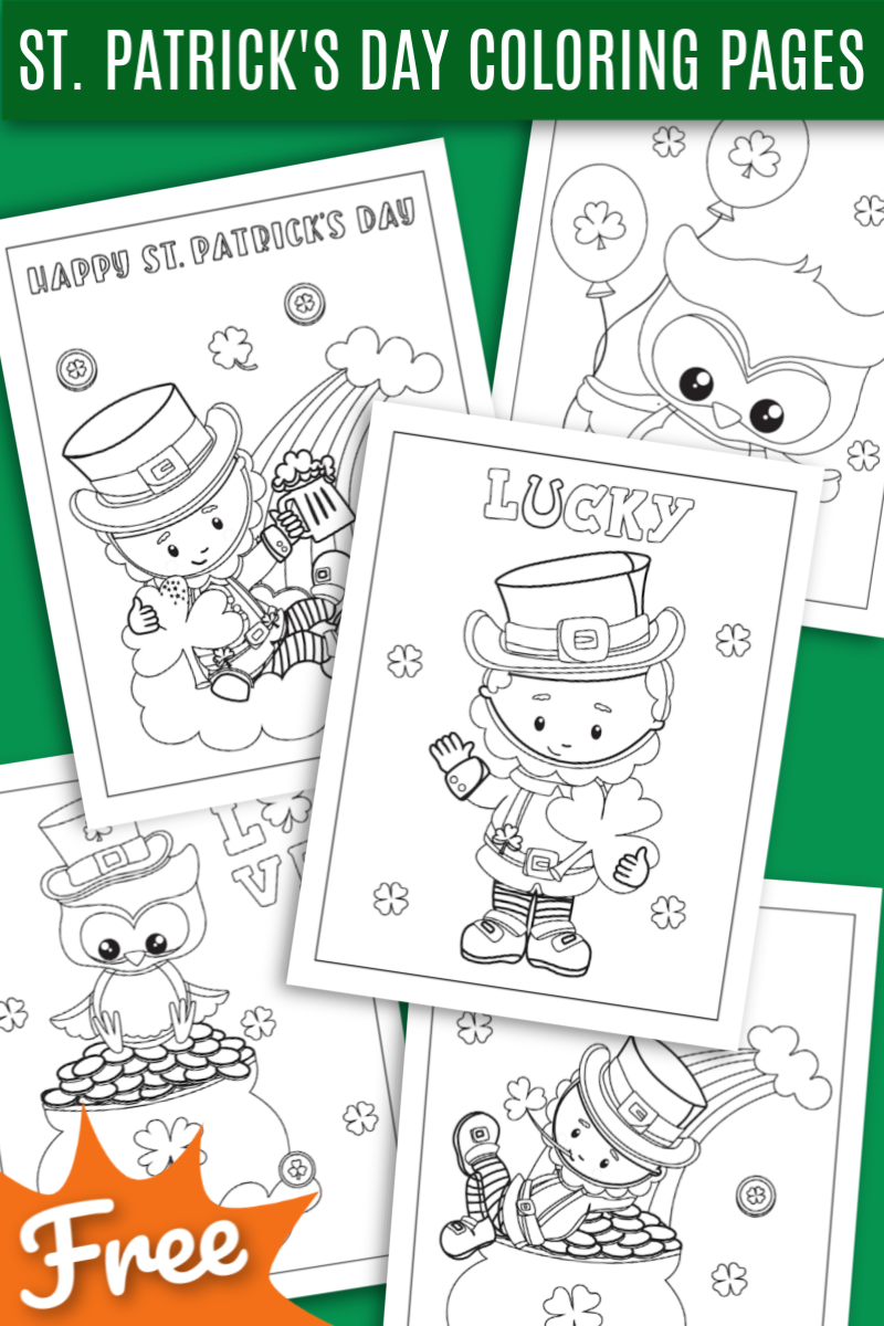 Free Printable St Patrick s Day Coloring Pages Oh My Creative