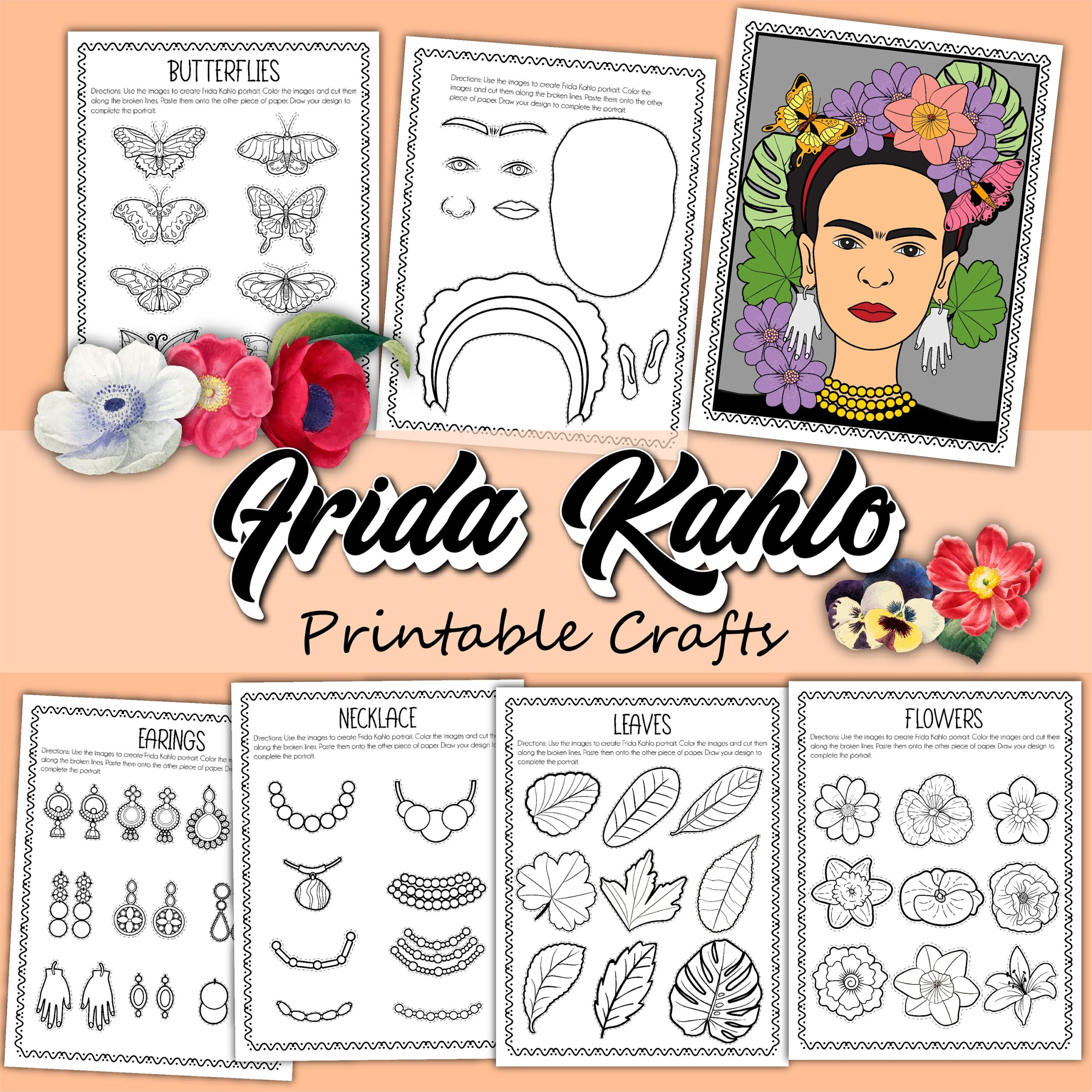 Frida Kahlo Puzzle Worksheet