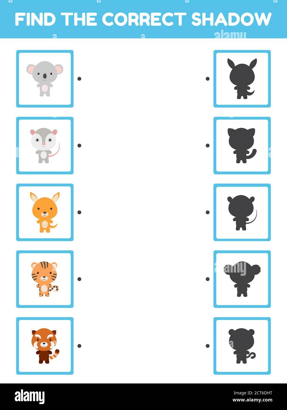 Game Template Find Correct Shadow Matching Game For Children With Cute Cartoon Animals Kids Activity Page For Book Education Developing Worksheet Stock Vector Image U0026 Art Alamy Game Template Find Correct Shadow Matching Game For Children With Cute Cartoon Animals Kids Activity Page For Book Education Developing Worksheet Stock Vector Image U0026 Art Alamy