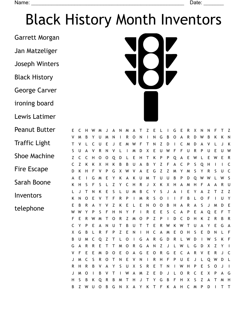 Garrett Morgan Crossword WordMint