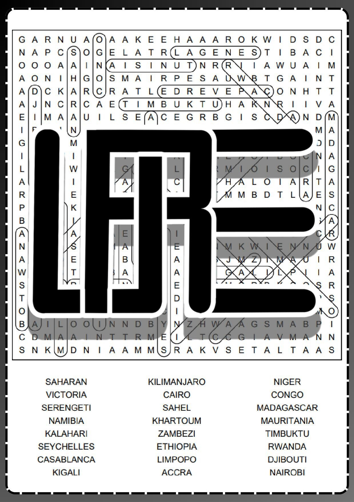 Geography Crossword Puzzle Worksheet Geography Crossword Puzzle Worksheet