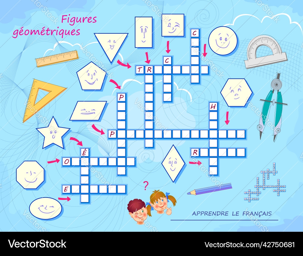 Geometric Figures Crossword Puzzle Game Royalty Free Vector Geometric Figures Crossword Puzzle Game Royalty Free Vector