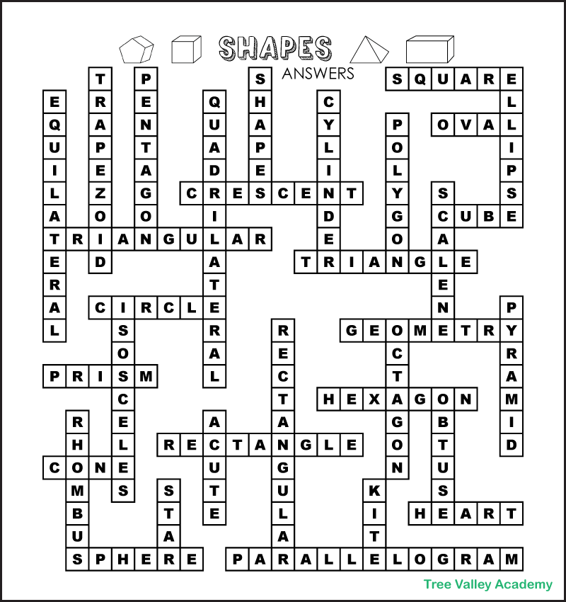 Geometric Crossword Puzzles Geometric Crossword Puzzles