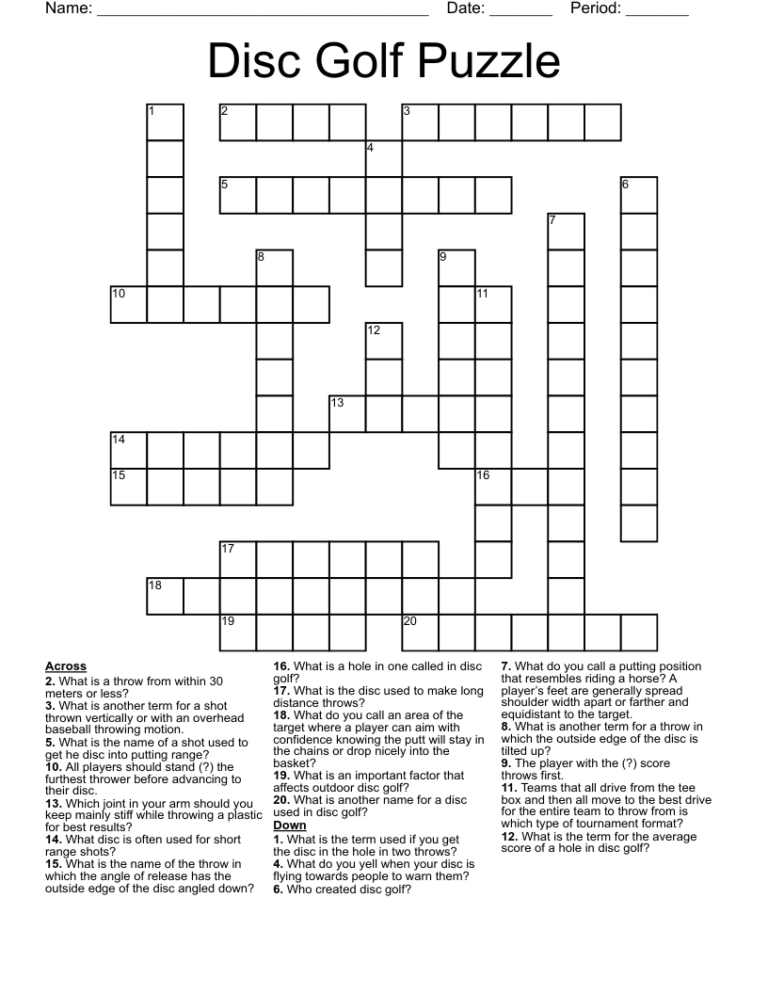 Golf Crosswords Word Searches Bingo Cards WordMint