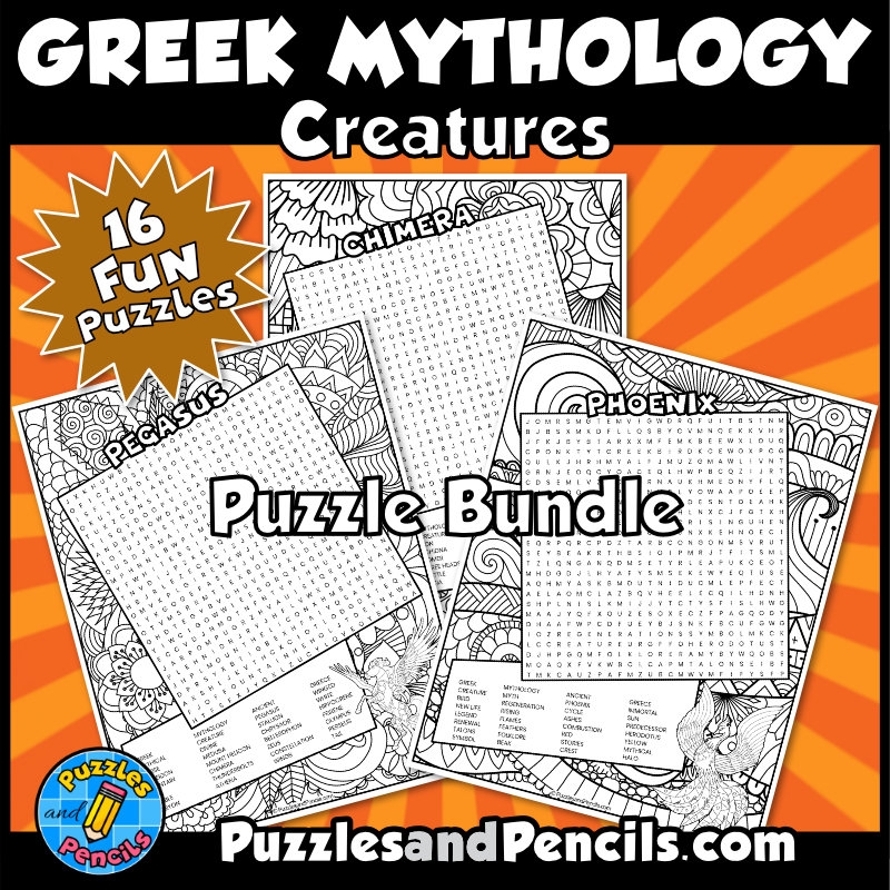 Mythology Crossword Puzzles Printable