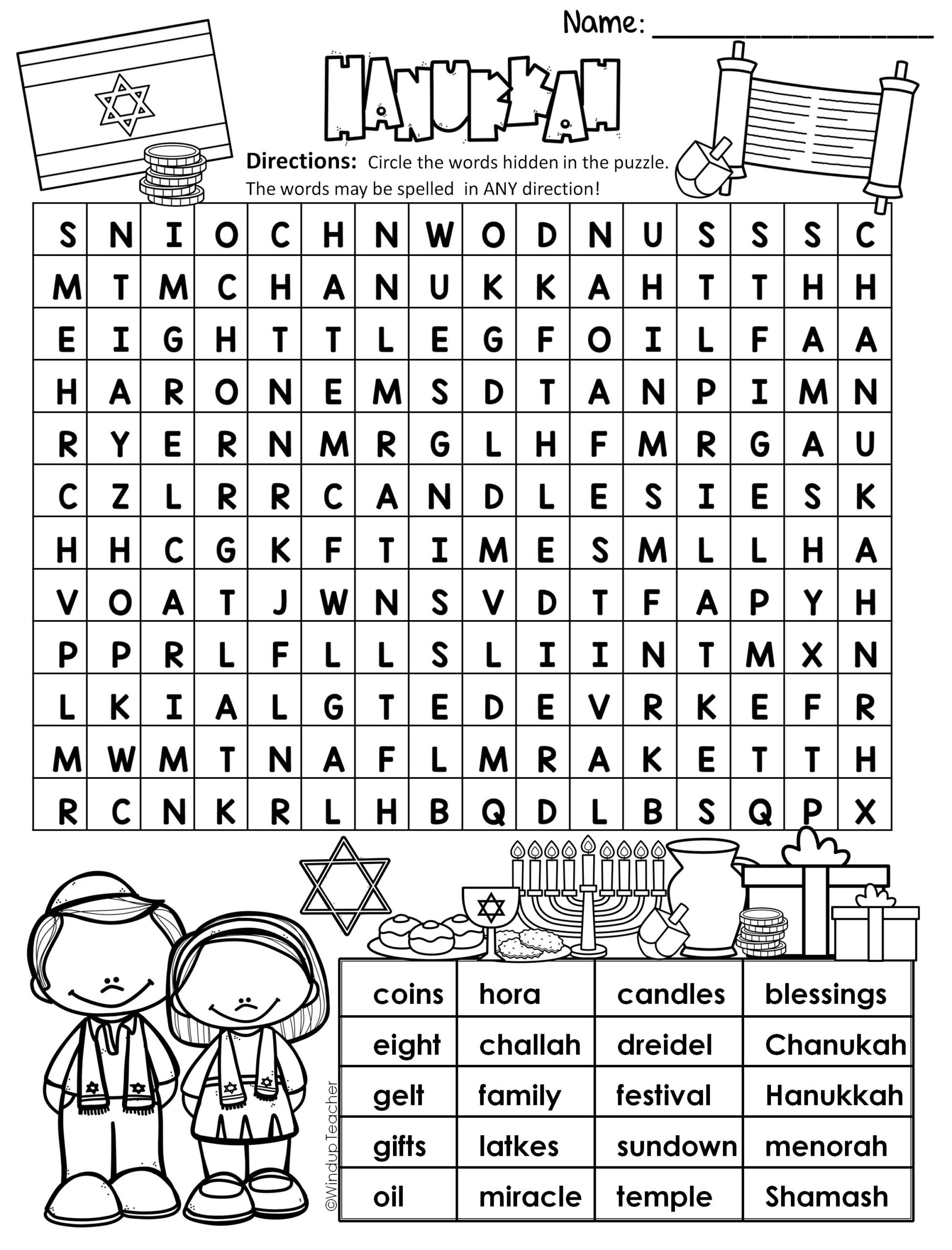 Hanukkah Word Search HARD Puzzle Ready To Go Made By Teachers Hanukkah Word Search HARD Puzzle Ready To Go Made By Teachers