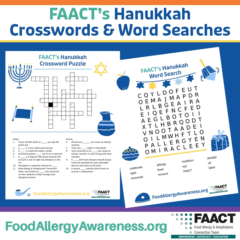 Hanuka Crossword Puzzle Free Printable Hanuka Crossword Puzzle Free Printable