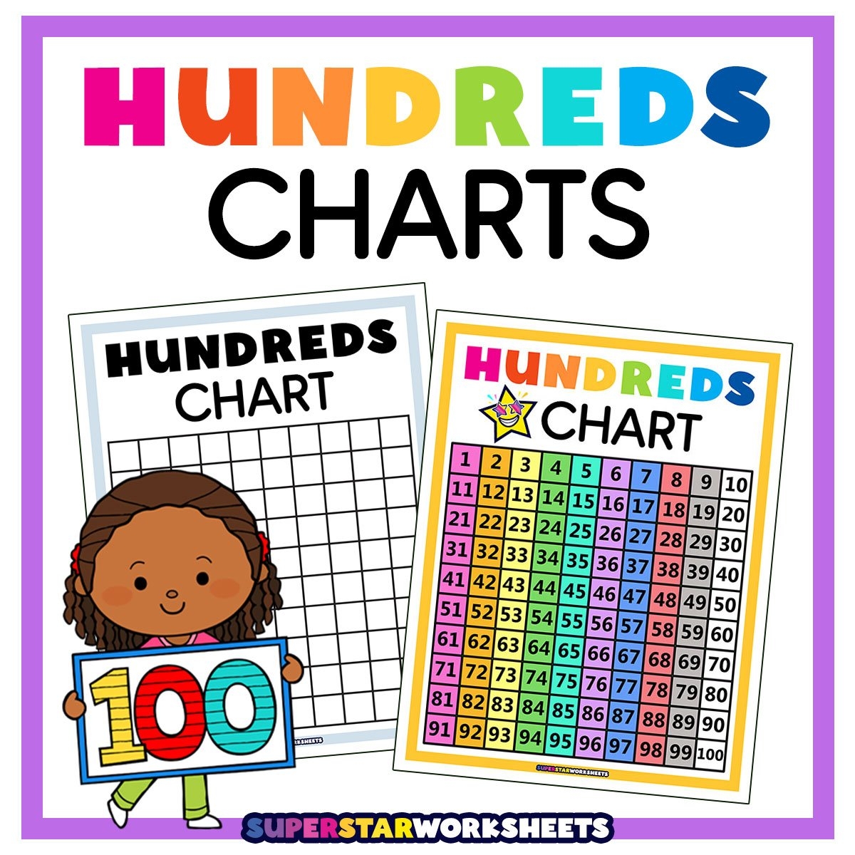 Hundreds Chart Printables Superstar Worksheets