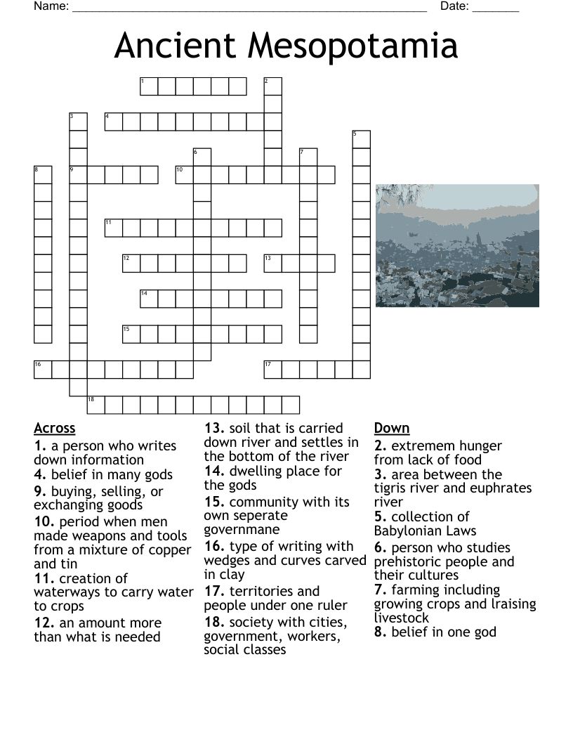 Idaho Crossword Puzzle WordMint