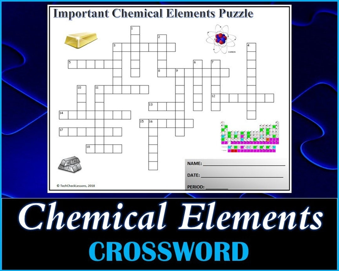 Element Crossword Puzzle Clue
