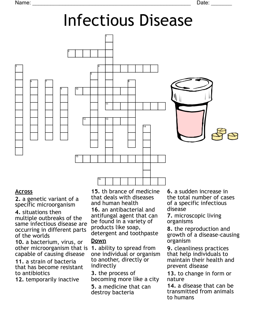 Infectious Disease Crossword WordMint Infectious Disease Crossword WordMint