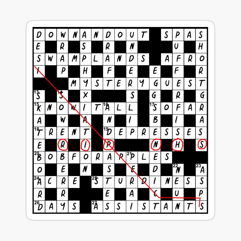 Inside No 9 Riddle Of The Sphinx Crossword w o Blood Magnet Inside No 9 Riddle Of The Sphinx Crossword w o Blood Magnet