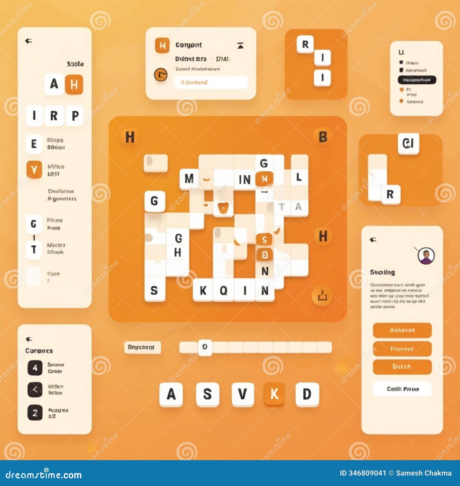 Intricate Crossword Puzzle For Expert Solvers Stock Illustration Illustration Of Games Puzzles 346809041